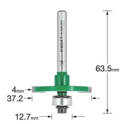 Trend C152X1/4TC Bearing-Guided Biscuit Jointer Cutter 1/4" 4mm
