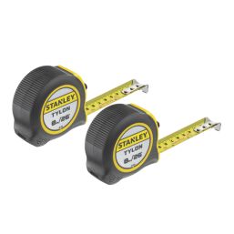 Stanley  8m Tape Measure Set 2 Pack