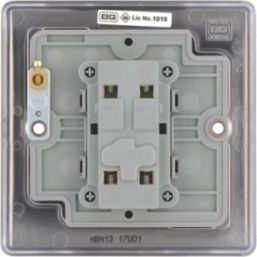 British General Nexus Metal 10AX 1-Gang Intermediate Switch Black Nickel