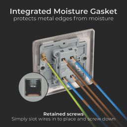 British General Nexus Metal 10AX 1-Gang Intermediate Switch Black Nickel