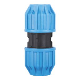 Flomasta  MDPE Straight Coupler 20mm x 20mm