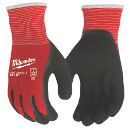 Milwaukee Winter Cut Level 1 Gloves Red/Black X Large