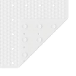 Glomma Anti-Slip Shower Mat White 540mm x 520mm