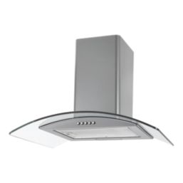 Essentials NNCGHS60UK Curved Glass Hood Stainless Steel 600mm