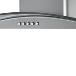 Essentials NNCGHS60UK Curved Glass Hood Stainless Steel 600mm