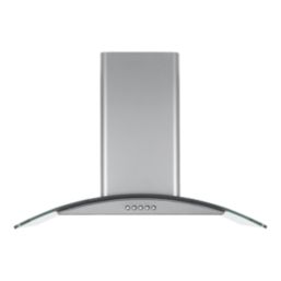 Essentials NNCGHS60UK Curved Glass Hood Stainless Steel 600mm