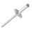 Aluminium & Steel Flange Rivets 4.8mm x 16mm 250 Pack