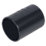 FloPlast Solvent Weld Straight Couplers 40mm x 40mm Black 5 Pack