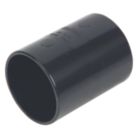 FloPlast Solvent Weld Straight Couplers 40mm x 40mm Black 5 Pack