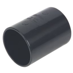 FloPlast Solvent Weld Straight Couplers 40mm x 40mm Black 5 Pack