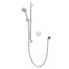 Aqualisa Smart Link Gravity-Pumped Rear-Fed Chrome Thermostatic Single Outlet Concealed Smart Shower with Adjustable Head