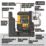 DEWALT DCLE14301GB-XJ Green Self-Levelling Multi-Line USB 3 x 180° Beam Laser