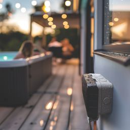 British General  IP66 13A 2-Gang SP Weatherproof Outdoor Switched Wi-Fi Extender Socket