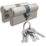 Smith & Locke 1 Star 6-Pin Euro Double Cylinder Locks 35-35 (70mm) Silver 2 Pack