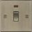 Knightsbridge  20A 1-Gang DP Control Switch Antique Brass with LED