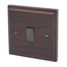 Varilight  10AX 1-Gang 2-Way Light Switch  Dark Oak