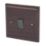 Varilight  10AX 1-Gang 2-Way Light Switch  Dark Oak