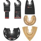 Einhell  49708206 Multi-Material Multi-Tool Accessory Kit 6 Pieces