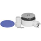 McAlpine  Shower Trap White/Chrome 90mm