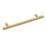 Elite Knobs & Handles Kensington Knurled T Bar Handle Brushed Brass 213mm