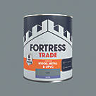 Fortress Trade  Satin Grey Emulsion Multi-Surface Paint 750ml