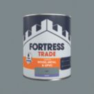 Fortress Trade 750ml Grey Satin Emulsion Multi Surface Paint