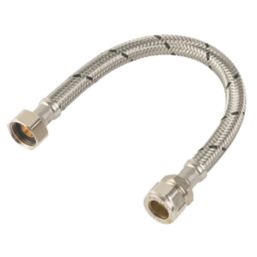 Midbrass Flexible Hoses 1/2" x 1/2" x 500mm 2 Pack