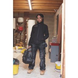 Scruffs Trade Flex Holster Womens Work Trousers Black Size 12 30" L