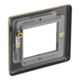 LAP  2-Module Modular Faceplate Antique Brass