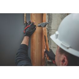 Milwaukee  Fingerless Work Gloves Black/Grey Large