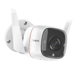 TP-Link Tapo C310 Mains-Powered White Wired or Wireless 3MP Outdoor Square Smart Camera
