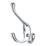 Essentials Tri-Hooks Polished Chrome 100mm 5 Pack