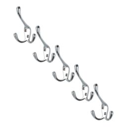 Essentials Tri-Hooks Polished Chrome 100mm 5 Pack