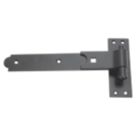 Smith & Locke Black Powder-Coated Straight Gate Hinge Hook & Band 134mm x 260mm x 45.5mm