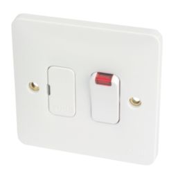 Hager Sollysta WMSSU83N 13A Switched Fused Spur with LED White