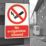 Essentials "No E-Cigarettes Allowed" Sign 210mm x 148mm