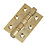 Smith & Locke  Brass Grade 7 Fire Rated Ball Bearing Door Hinges 76mm x 51mm 2 Pack