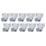 Smith & Locke Sash Window Handles Satin Chrome 50mm x 50mm 10 Pack