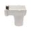 FloPlast  uPVC Round Stop End Outlet White 112mm x 68mm