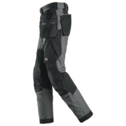 Snickers 6902 Stretch Work Trousers Steel Grey 39" W 32" L