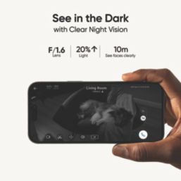 Eufy  S350 Mains-Powered White Wired 4K Indoor Round Security Camera