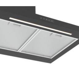 Cooke & Lewis CLCH60LKBL Chimney Hood Black 598mm