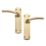 Designer Levers Goodrich Fire Rated Latch Lever Door Handle Pair Antique Brass