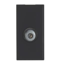 Contactum Media Modular F-Type Satellite Socket Black