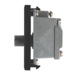 Contactum Media Modular F-Type Satellite Socket Black