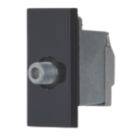 Contactum Media Modular F-Type Satellite Socket Black