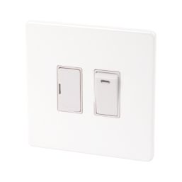 Varilight  13AX Switched Fused Spur with Neon Gloss White with White Inserts