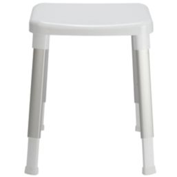 Croydex Freestanding Adjustable Shower Stool White