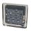 Hager Sollysta WRPS3PIBSB 10A 1-Gang 3-Pole Isolator Switch Brushed Steel  with Black Inserts