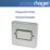 Hager Sollysta WRPS3PIBSB 10A 1-Gang 3-Pole Isolator Switch Brushed Steel  with Black Inserts